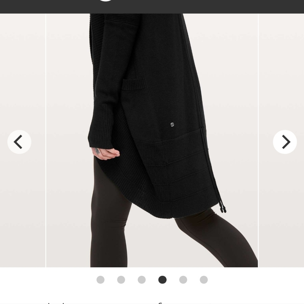 New With Tag Rare Lululemon athletica Women's Black Transformation Wrap Cardigan
